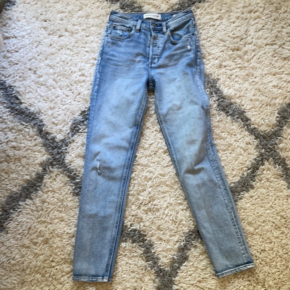 Aritzia Denim Forum Yoko high Rise Slim Size 25 - Picture 1 of 3